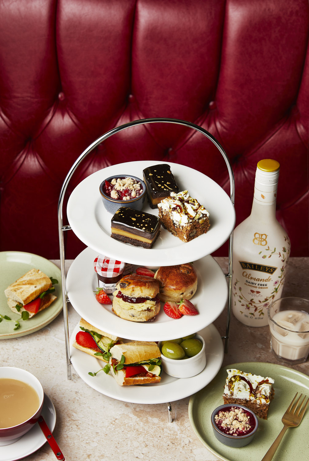 Café Rouge vegan afternoon tea