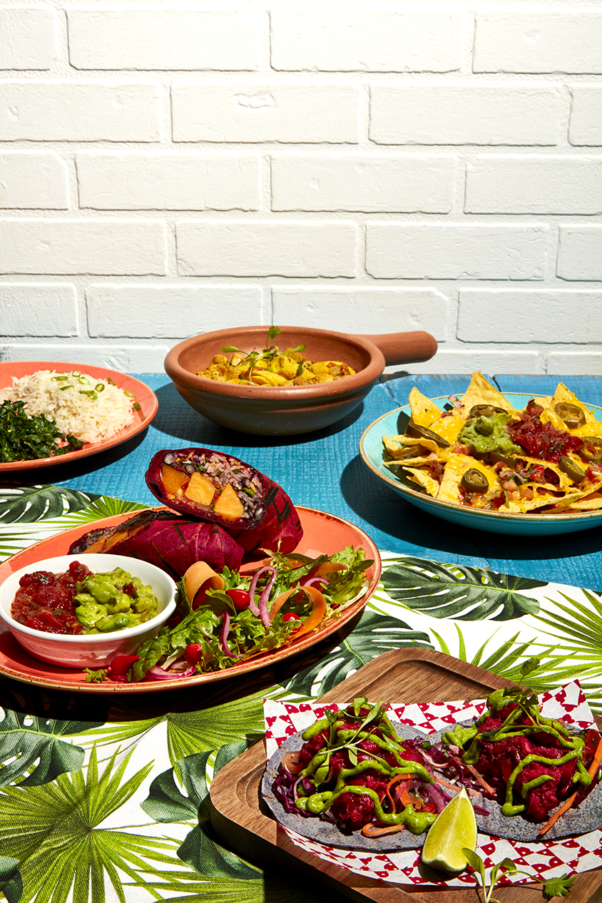 Las Iguanas vegan dinner