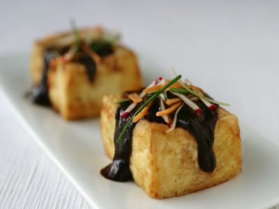 Agedashi Tofu with Miso Sauce