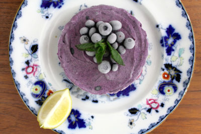 Vegan Blueberry Lemon Cheesecake