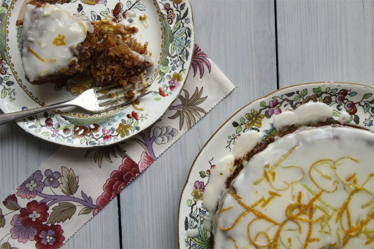 Carrot and Apple Cake with Lemon Icing | Gluten-Free Cake