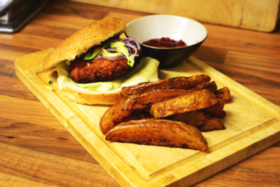 Chickpea, Potato & Quinoa Burgers