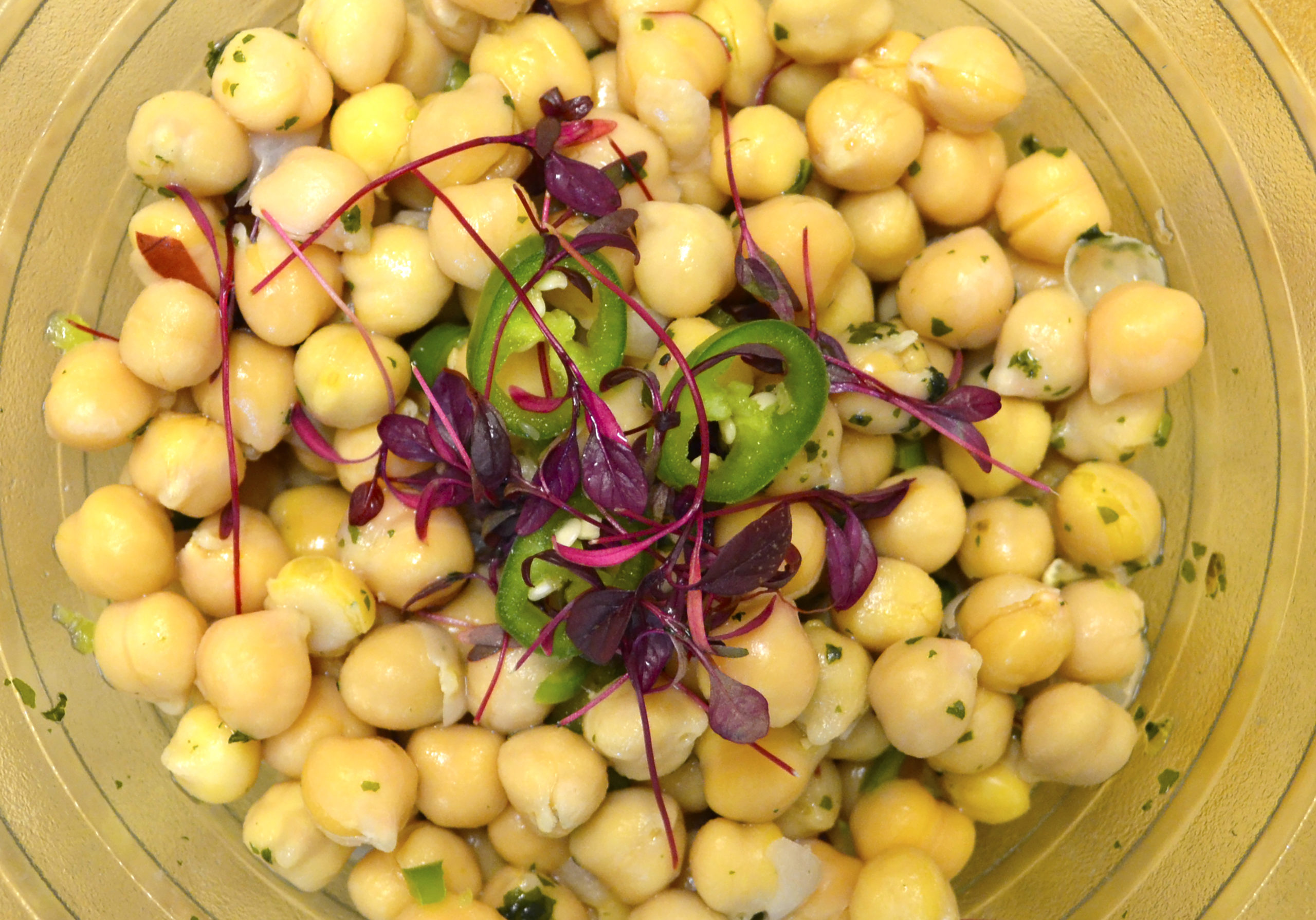 Chickpea and Red Amaranth Salad Recipe | Veganuary