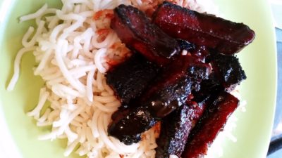 Vegan Chinese Sticky Red BBQ Strip