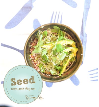 Vegan bowl from Seed Blog