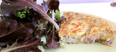 tortilla espanola - a spanish vegan omelette