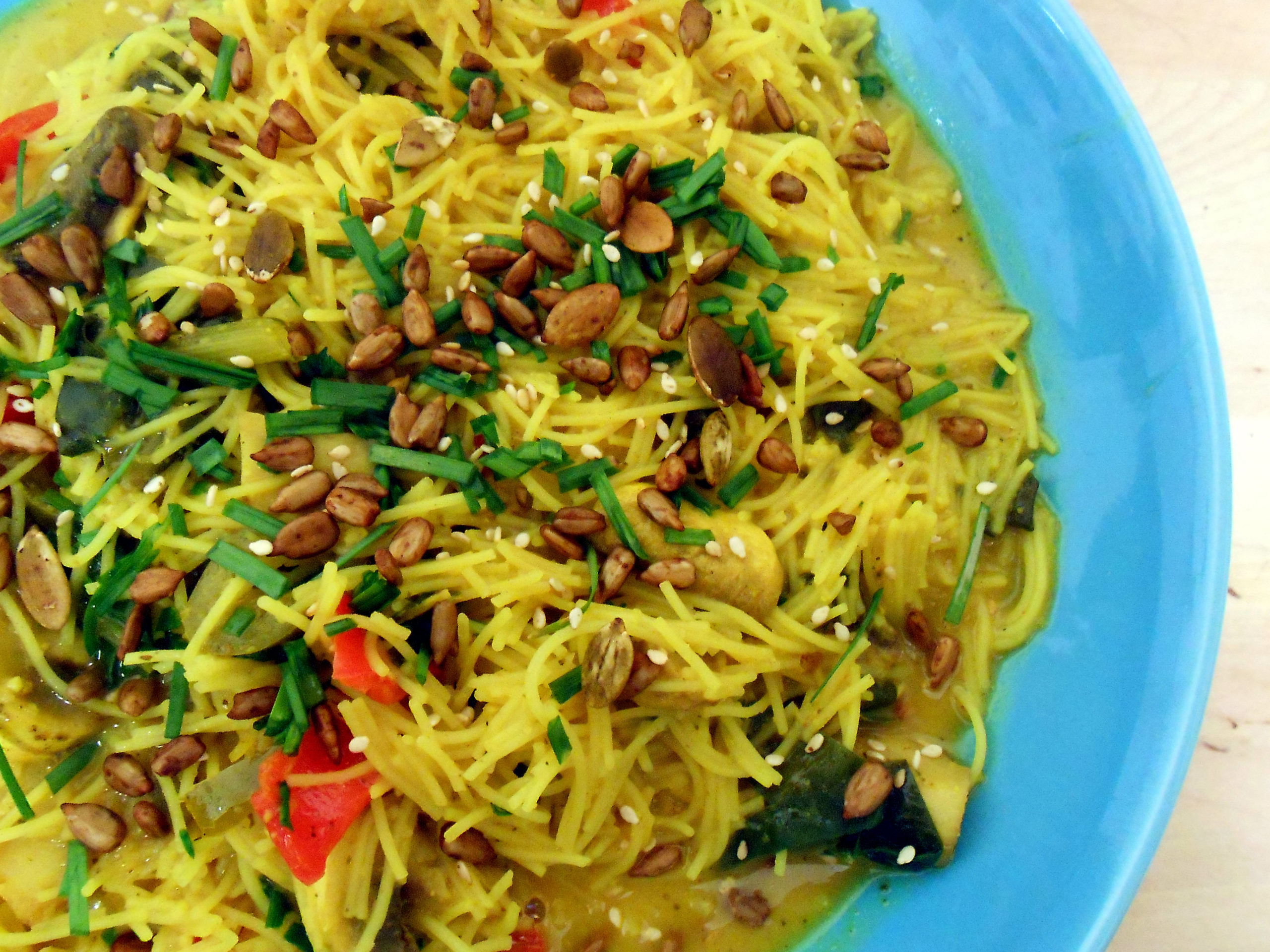 Indonesian Inspired Ginger Garlic Noodles - Veganuary