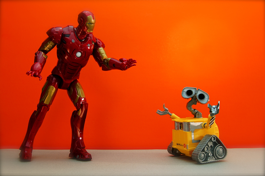 Iron Man and WALL-E