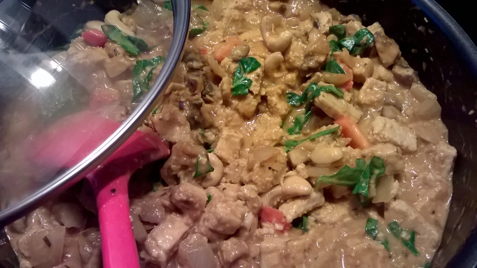 Cheatin' Chicken, Cashew and Mushroom Korma Recipe | Veganuary