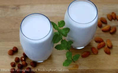 Homemade vegan nut milk