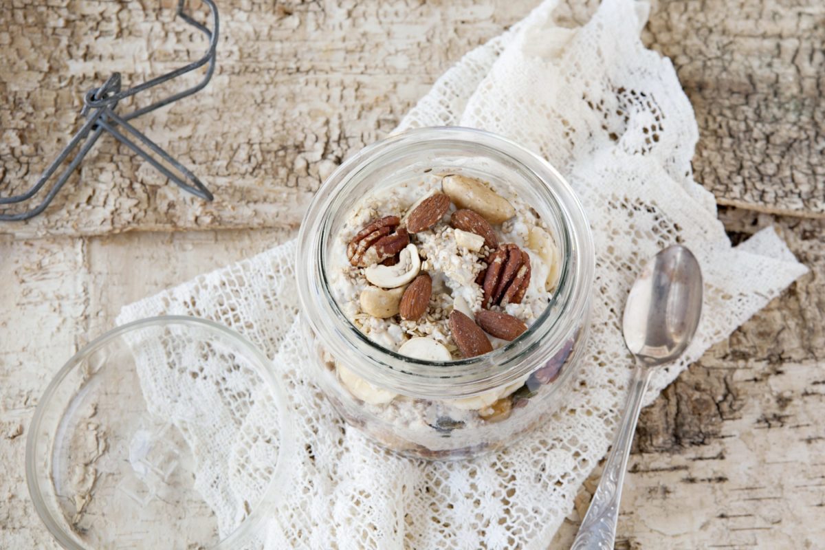 Nutty Bananalicious Overnight Oats | Vegan Recipes | Veganuary