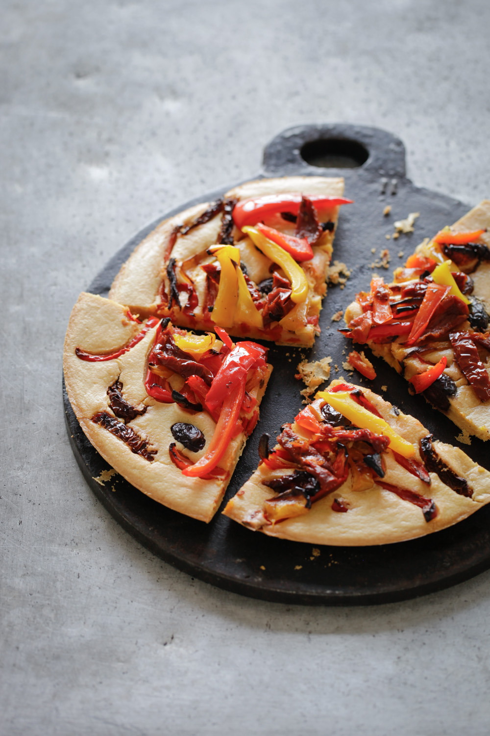 Roasted Vegetable Socca | Vegan Flatbread Recipe
