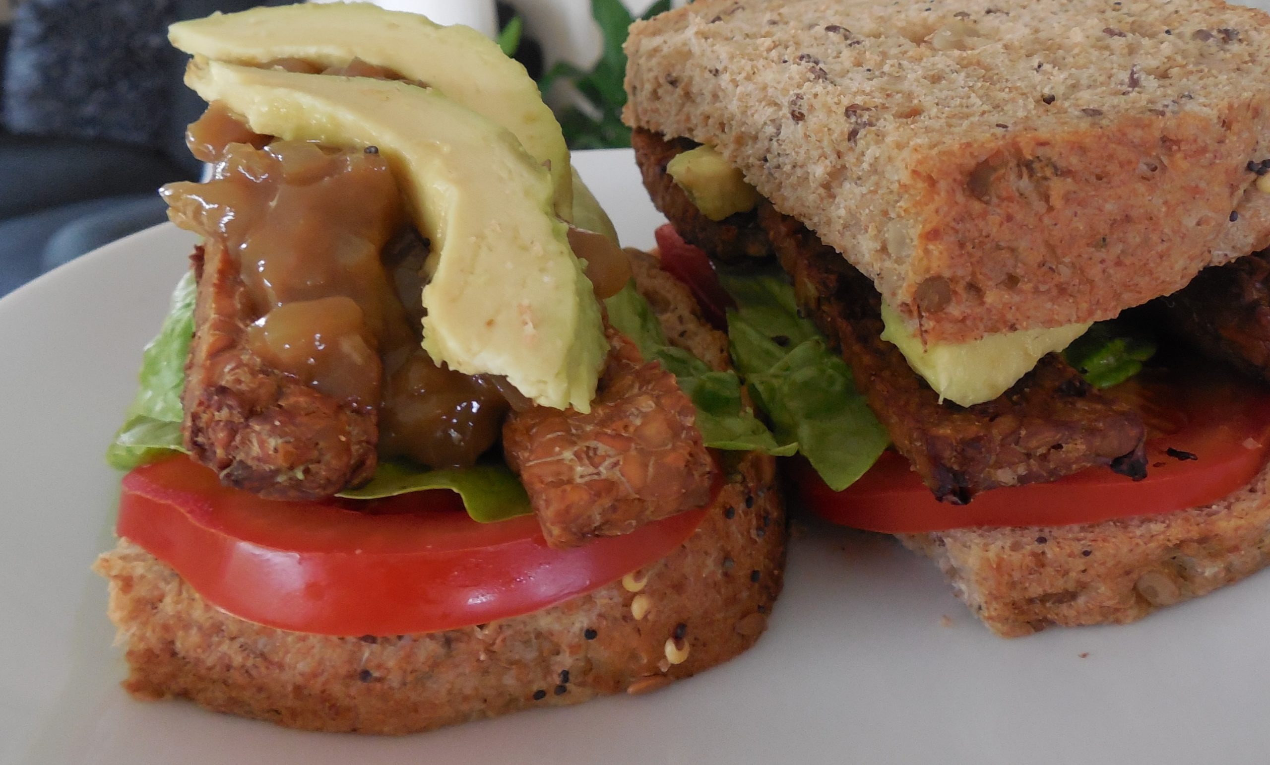 The Tempeh Stack Sandwich Vegan Recipes Veganuary