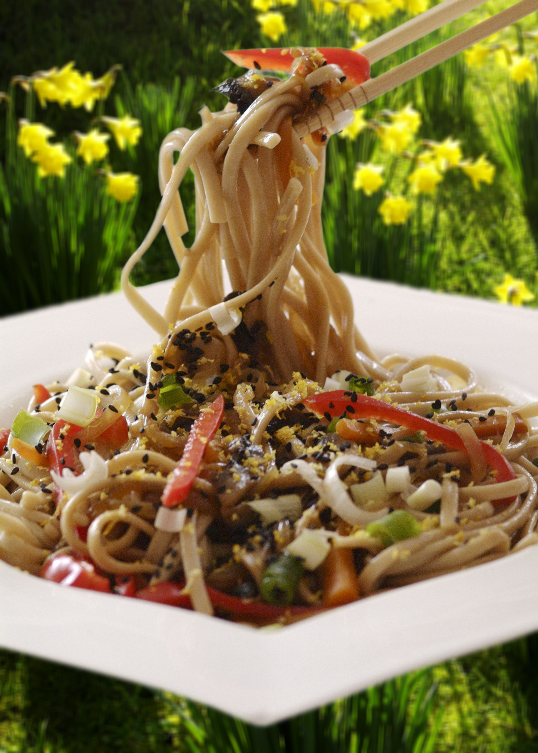 Noodles with MisoTahini Sauce Vegan Recipes Veganuary