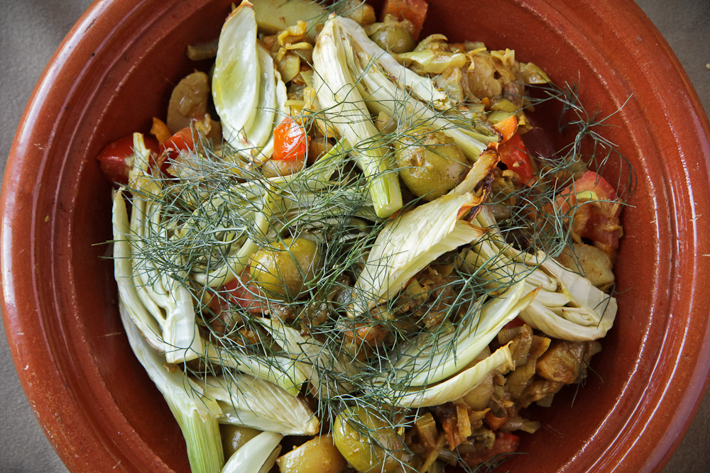 Vegetarian Tagine with Fennel, New Potato and Green Olives | Veganuary