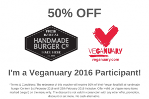 Veganuary Voucher, FEB - HandmadeBurgerCo