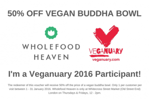 Veganuary Voucher - Wholefood Heaven