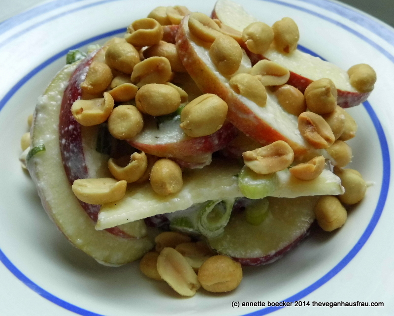 Apple and Spring Onion Salad | Veganuary