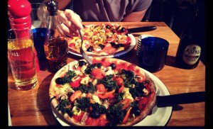 Cheeseless Pizza Pizza Express