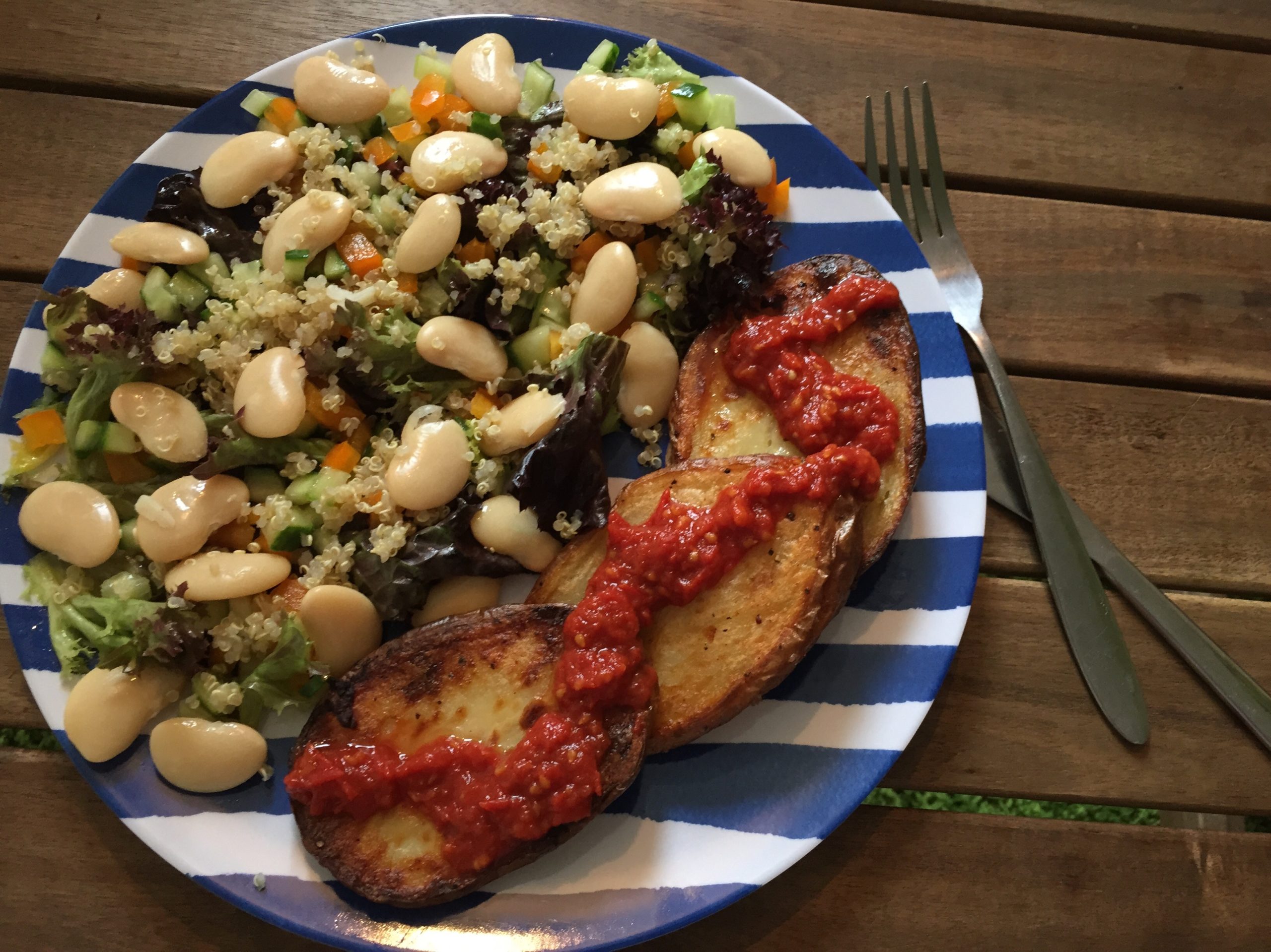 Salt and Pepper Potato Slabs with Tomato Sauce | Vegan Recipes