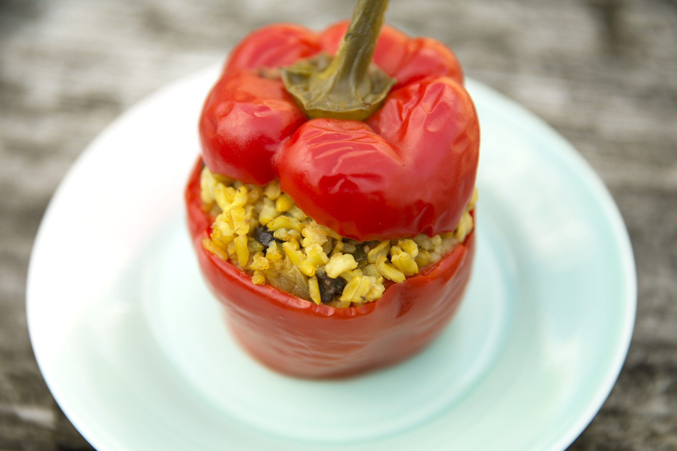 stuffed pepper - why not try something different for your roast dinner? 