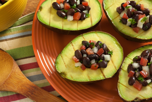 Grilled Avocado with Black Bean Salsa | Vegan Recipes | Veganuary