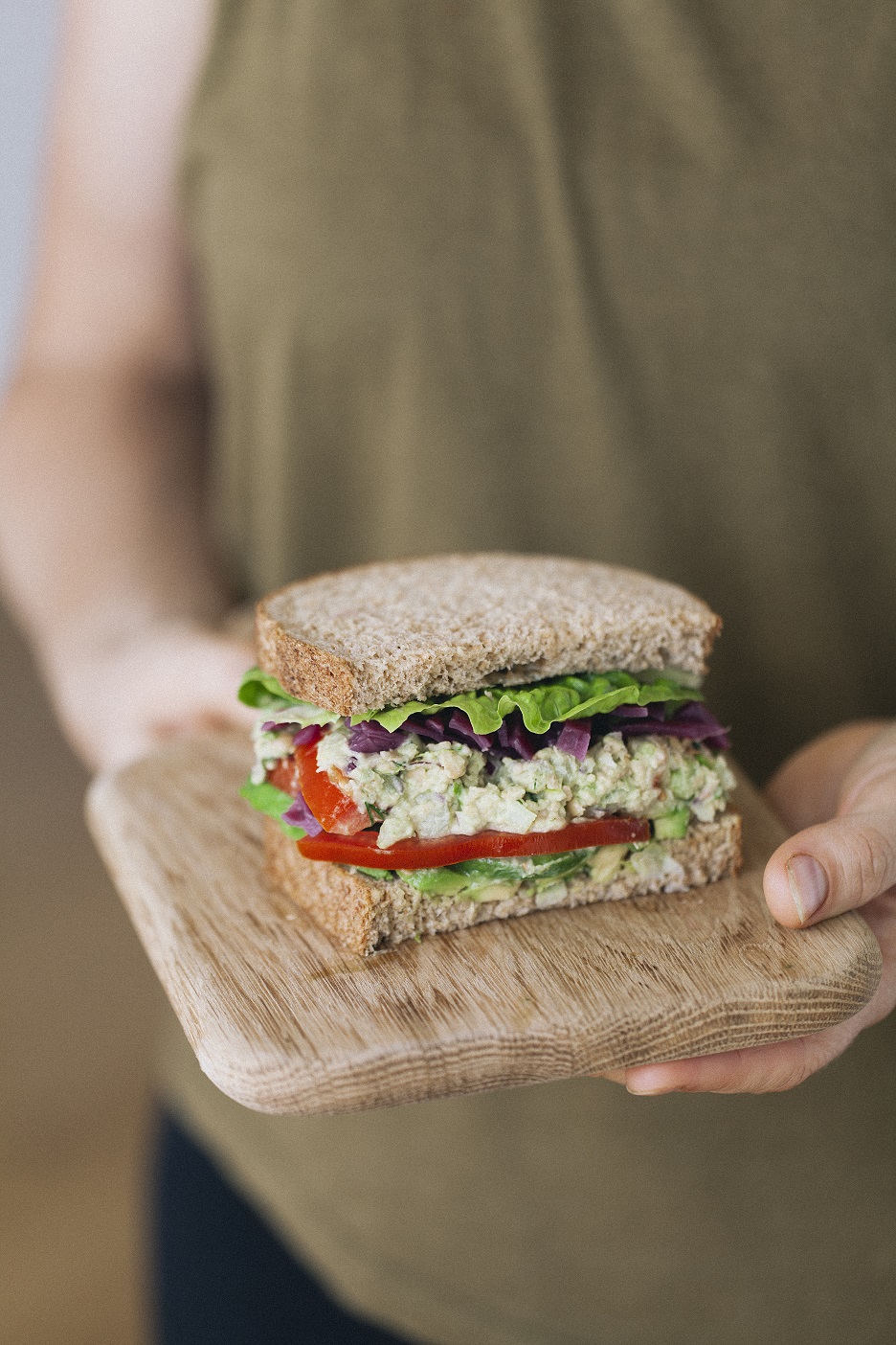 Vegan Chickpea Tuna Sandwiches Recipe