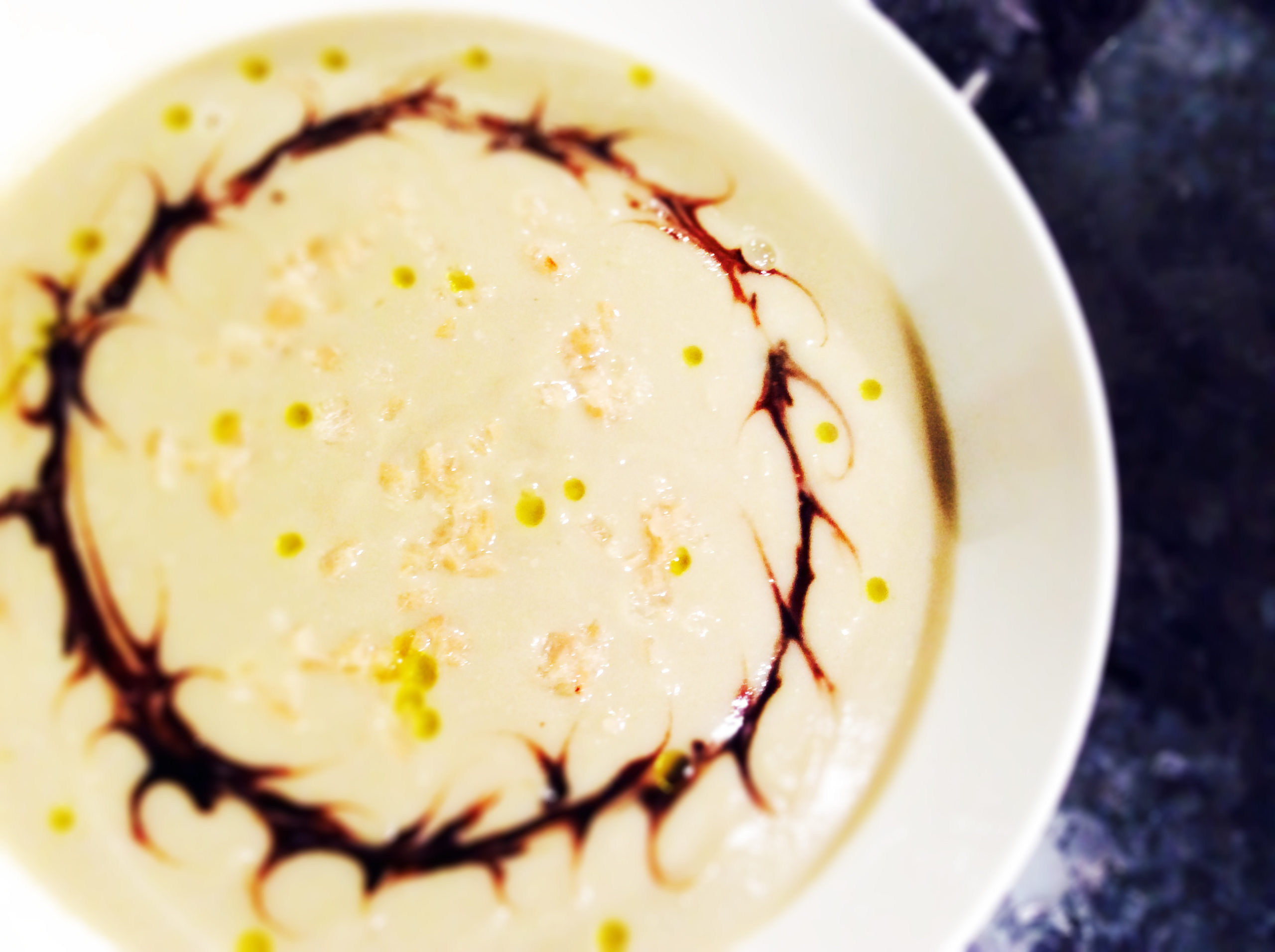 Artichoke Soup With Balsamic Reduction Vegan Recipes Veganuary