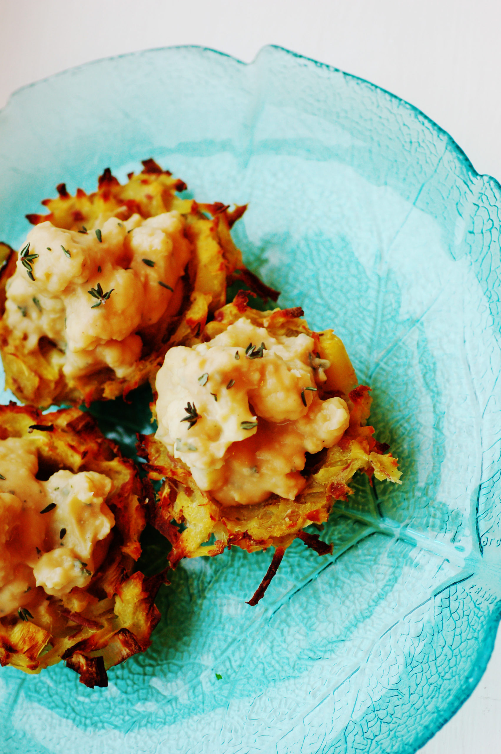 Leek Latkes With Cauliflower 'Cheese' Vegan Recipes