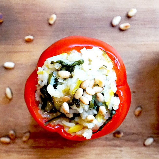 Peppers Stuffed With Leek Risotto | Vegan Recipes | Veganuary