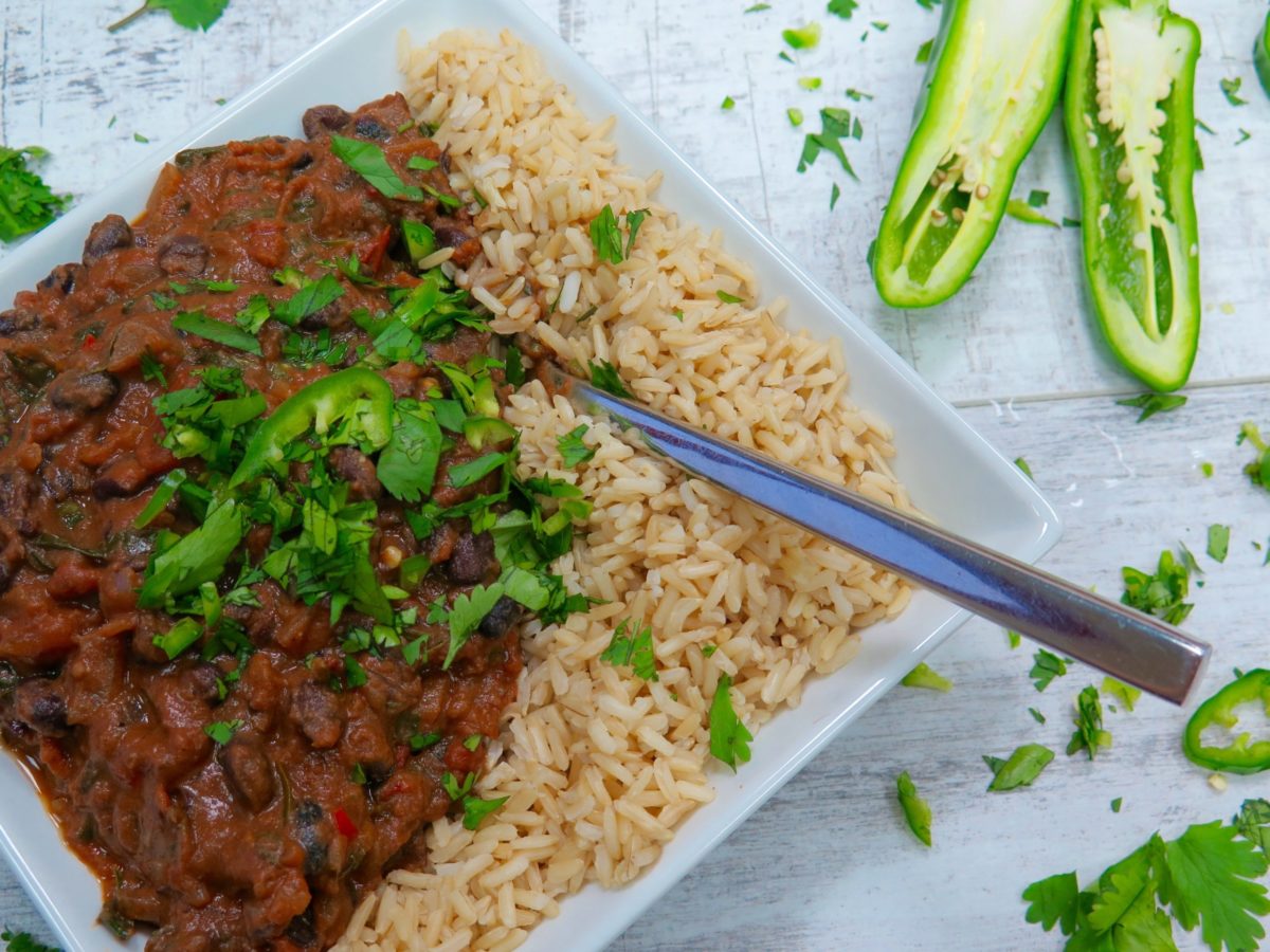 Vegan Black Bean Chilli Recipe Veganuary