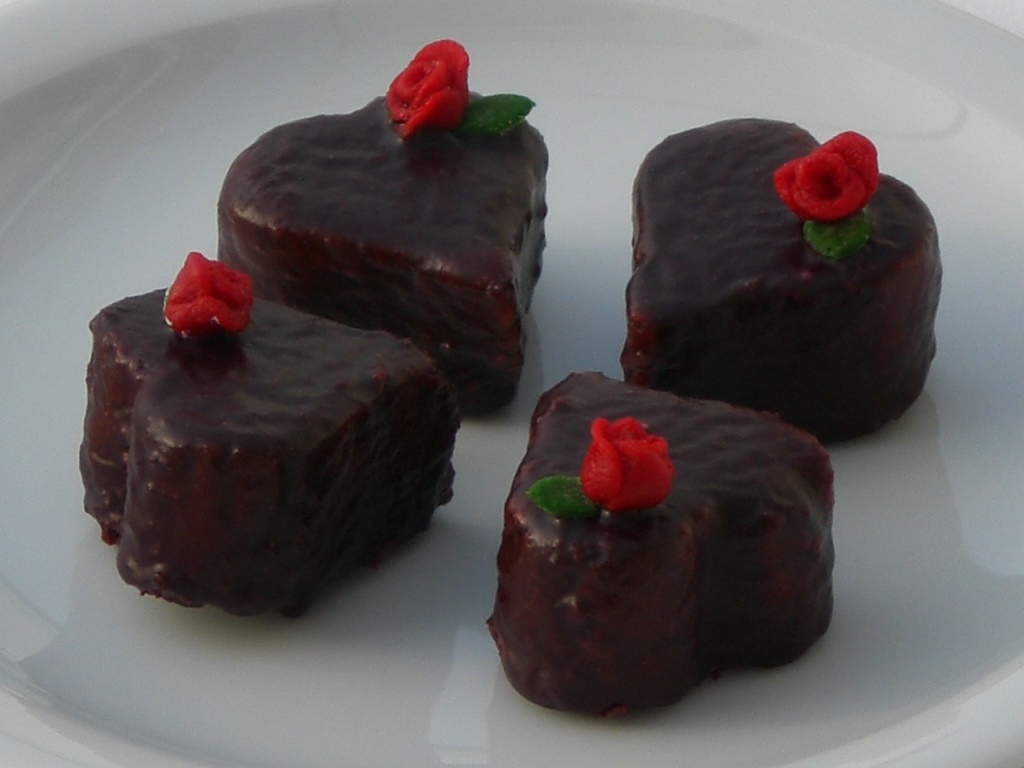 Pistachio rose cupcake truffles