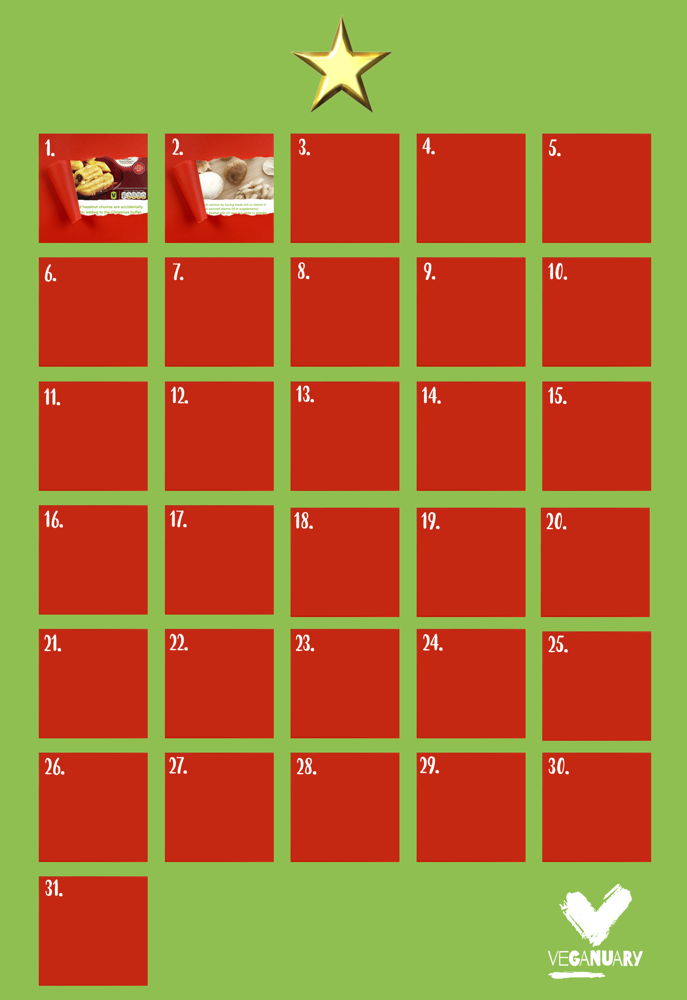 Vegan advent calendar