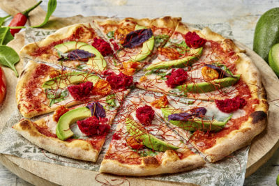 Vegan Zizzi Rainbow Pizza