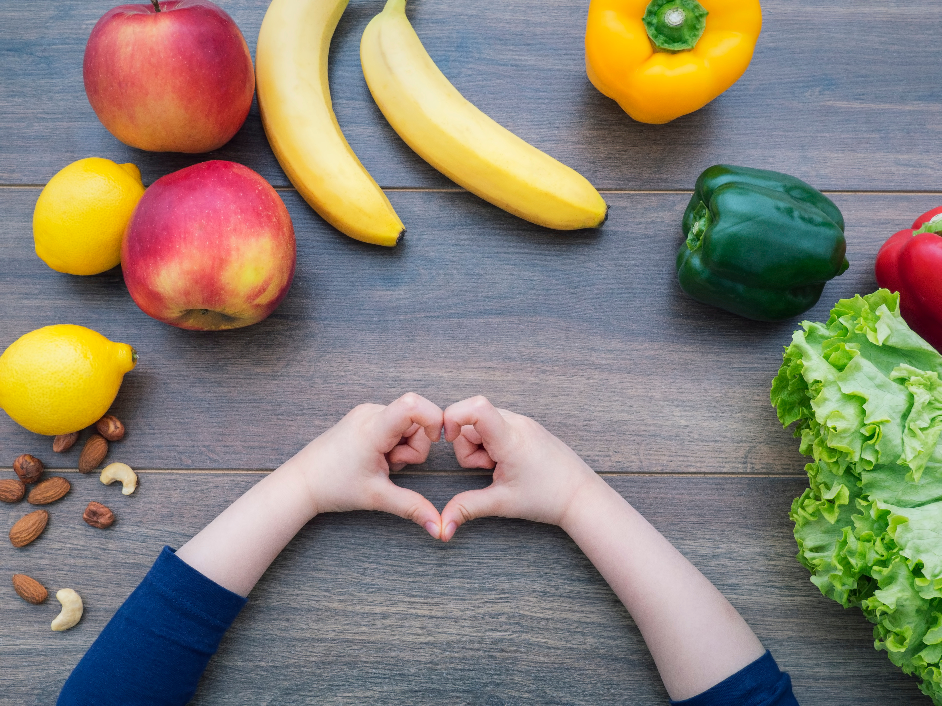 Fruit, veg and nuts