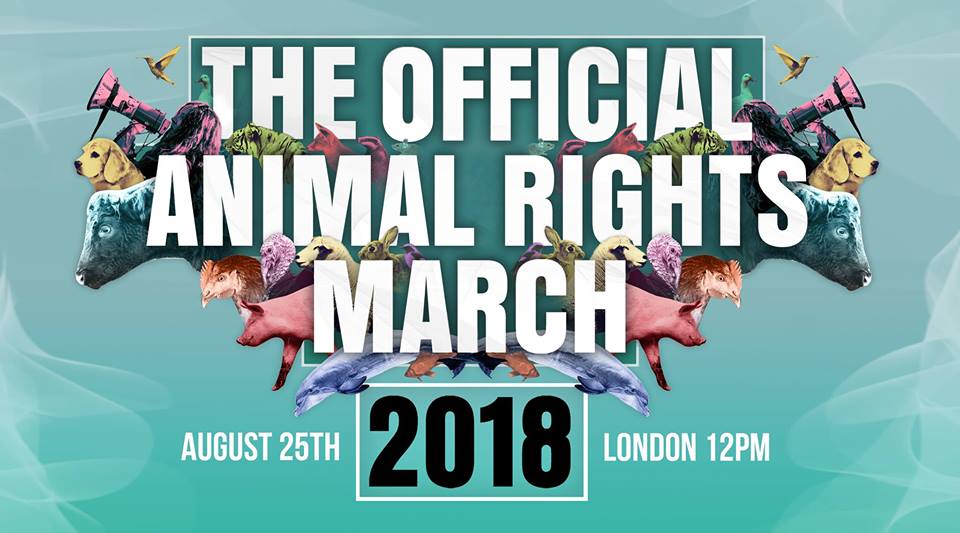 Offical Animal Rights March 2018 The Official Animal Rights March poster for 2018.