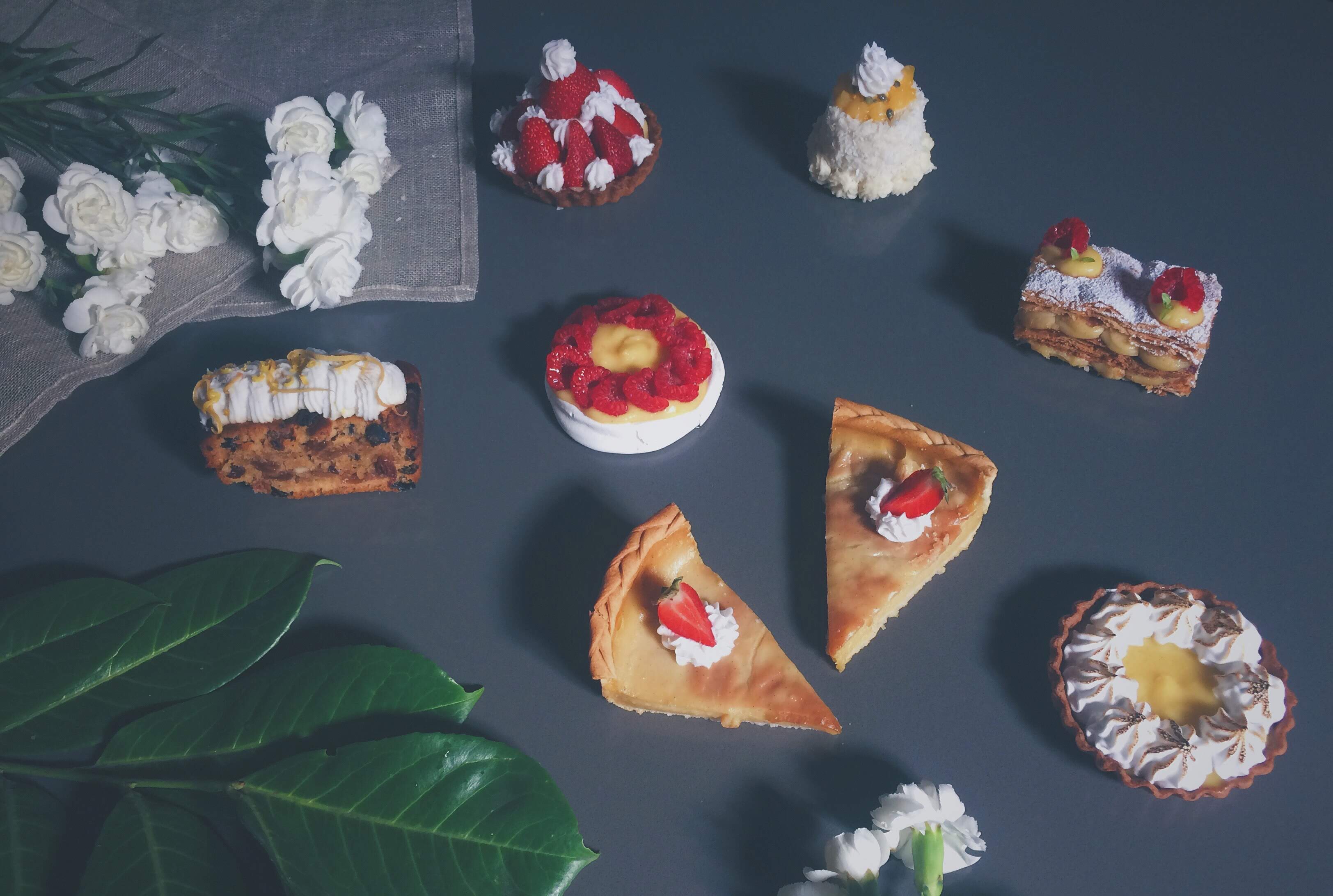 Assorted French patisseries at Cafe Forty One