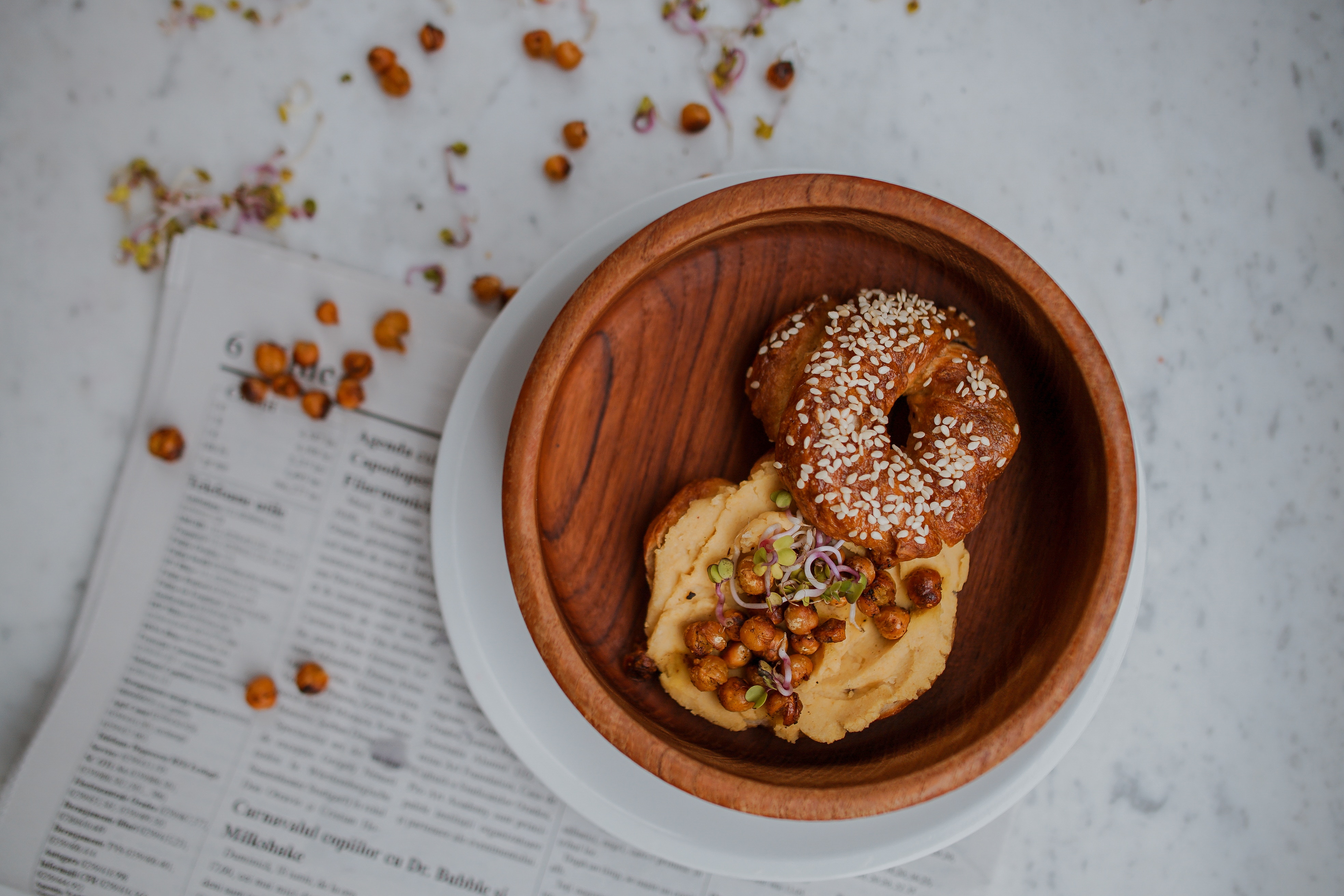 vegan falafel houmous