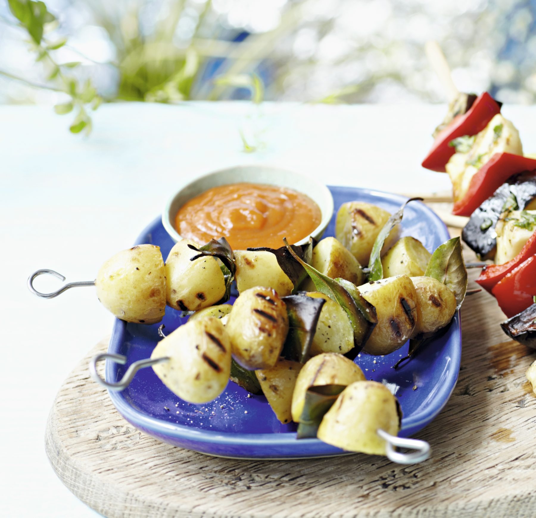 Vegan BBQ Potato Skewers