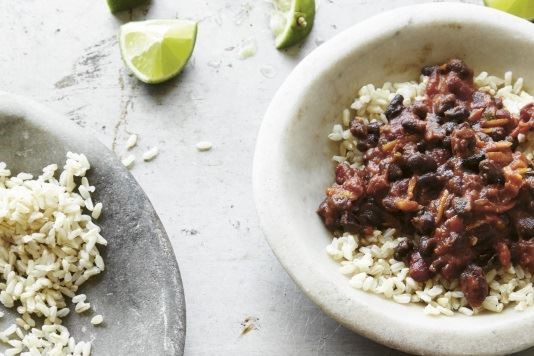 Vegan Black and Kidney Bean Chilli