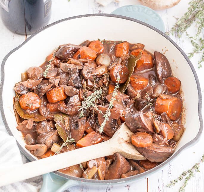 Vegan Mushroom Bourguignon