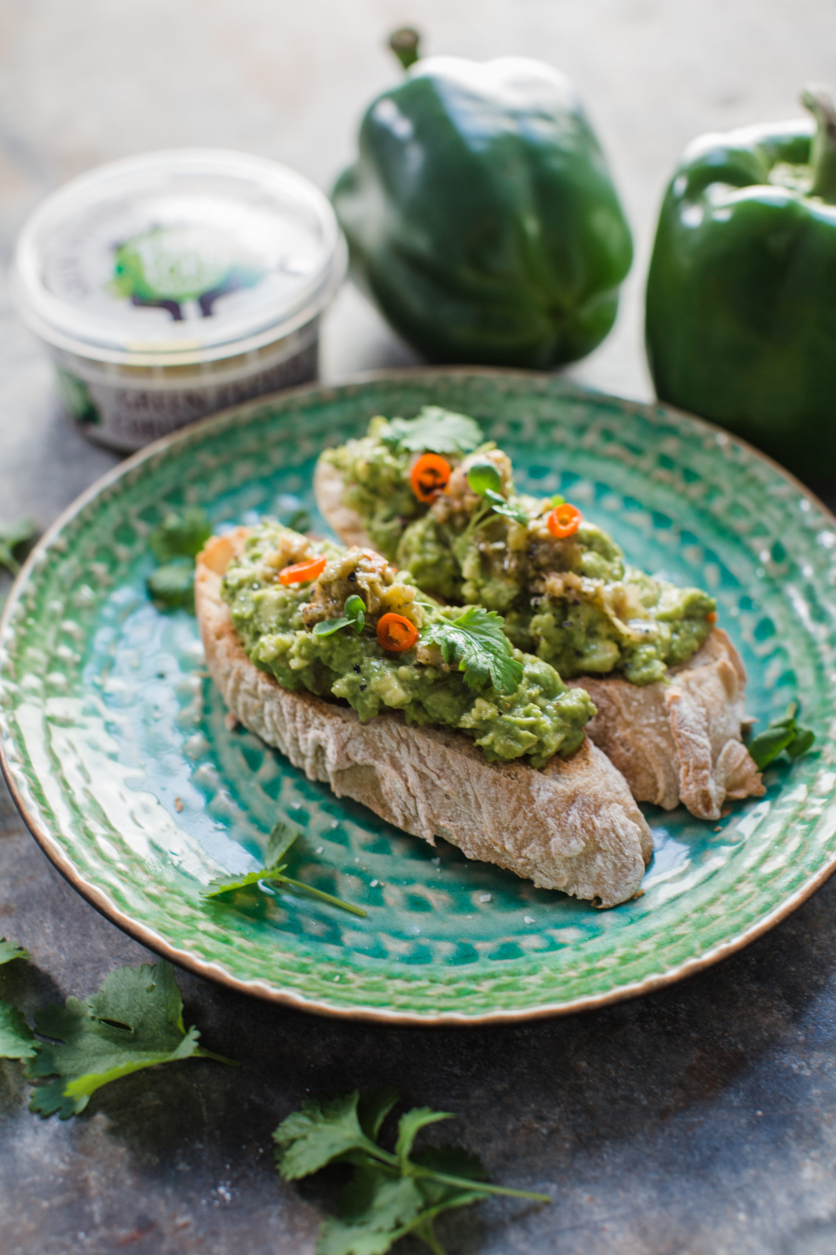 Avocado and Basil Pesto Bruschetta Vegan Recipe Veganuary