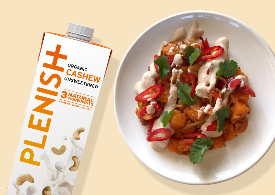 Sweet Potato Hash with Cashew Cheese | Vegan Recipes