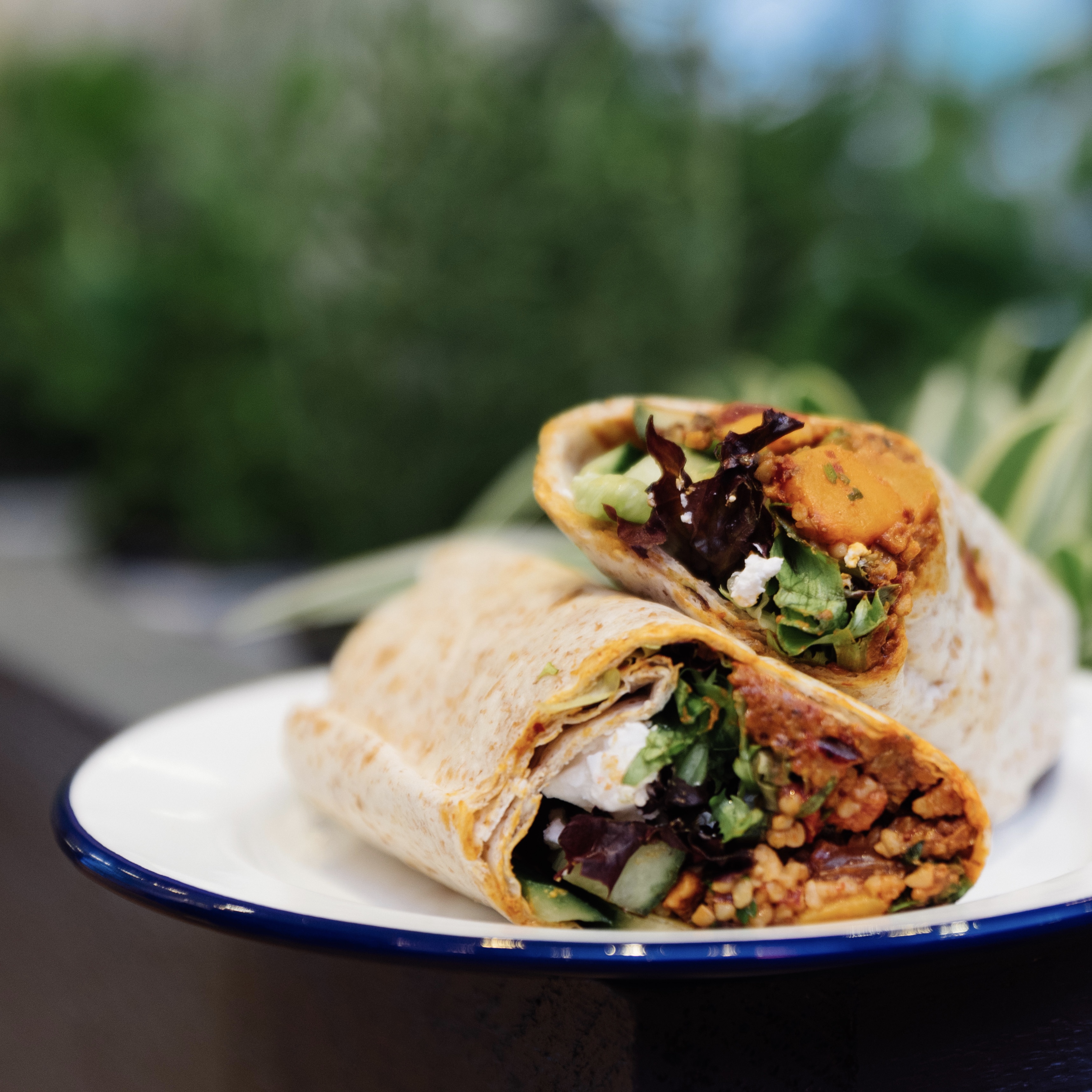 Vegan feta wrap by Crussh