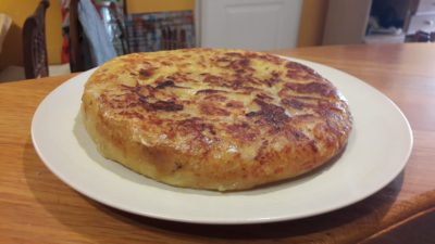 Vegan spanish omelette