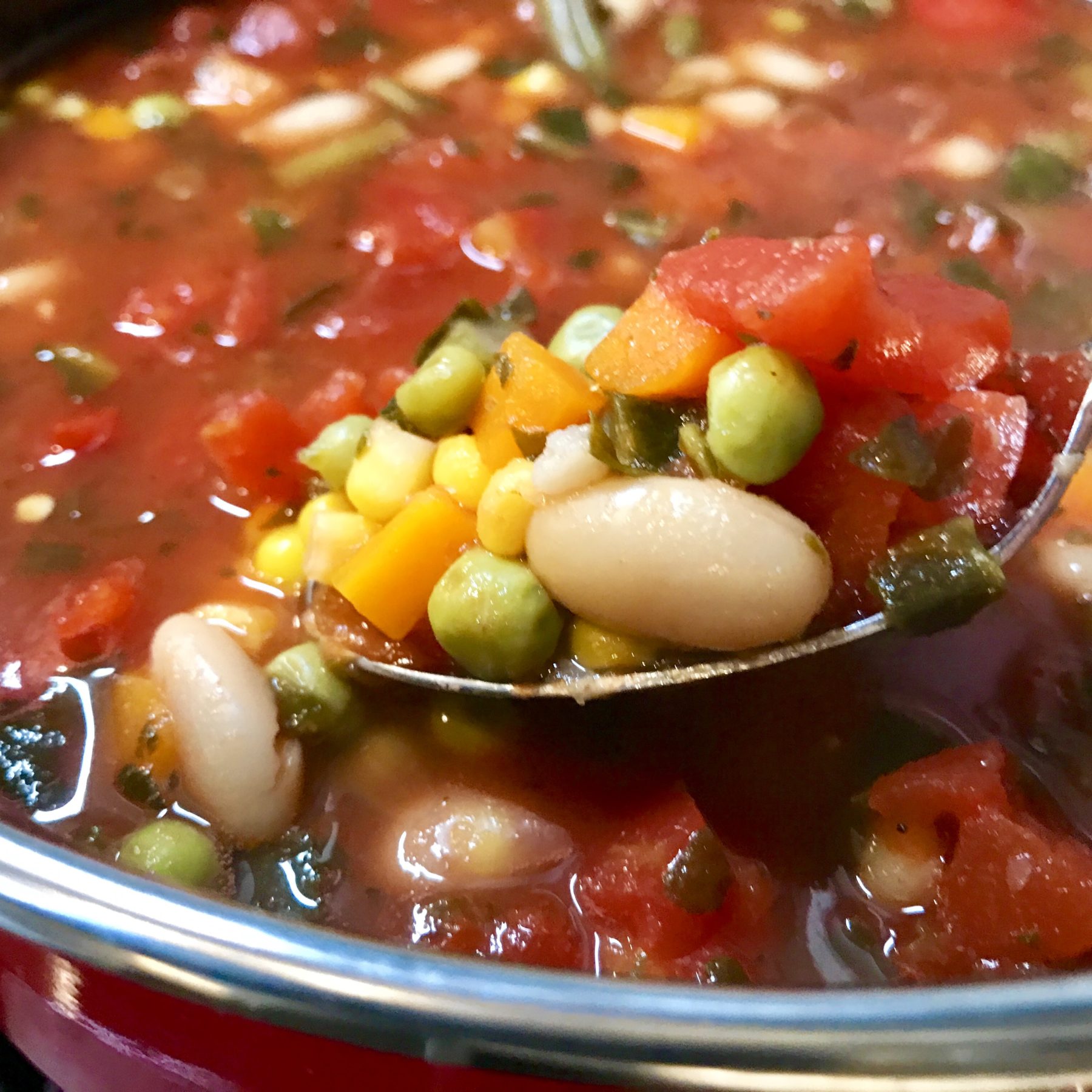 Chunky no chop vegetable soup
