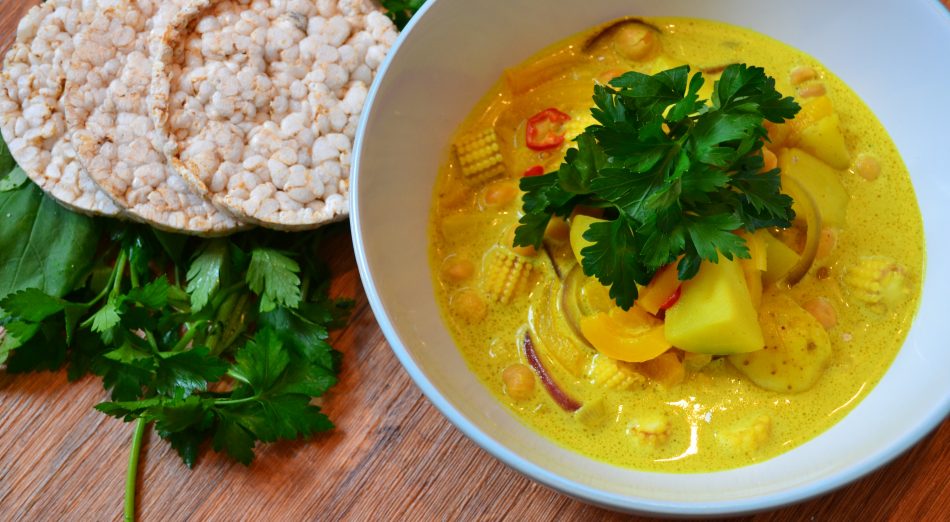 Tibetan Coconut Vegan Curry A homemade Tibetan vegan curry filled with coconut!