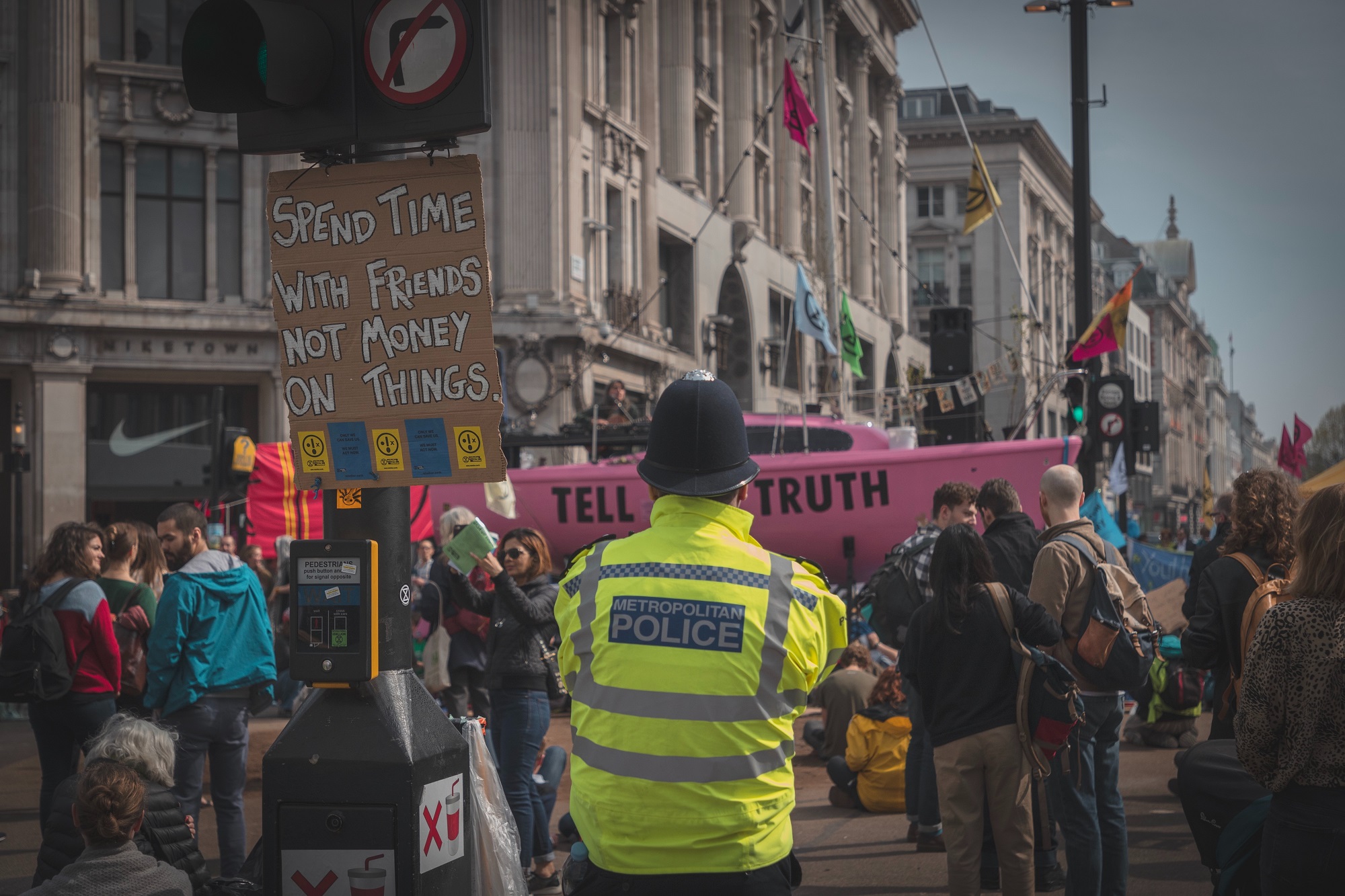 Climate protest by Extinction Rebellion, London