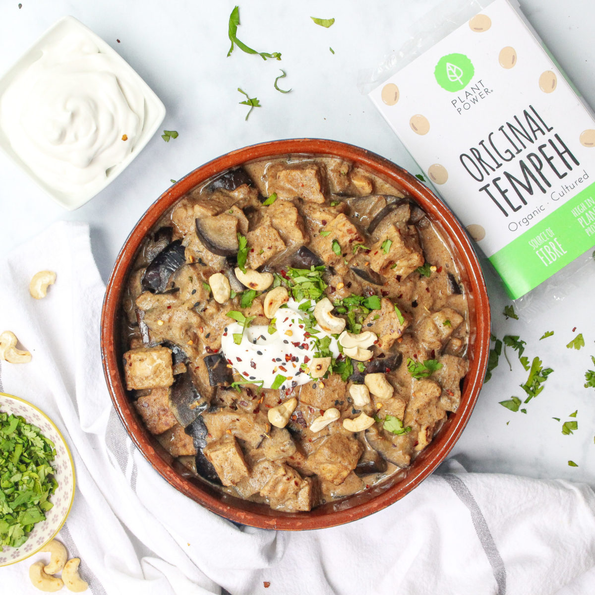 Aubergine and Tempeh Massaman Curry Recipe Veganuary