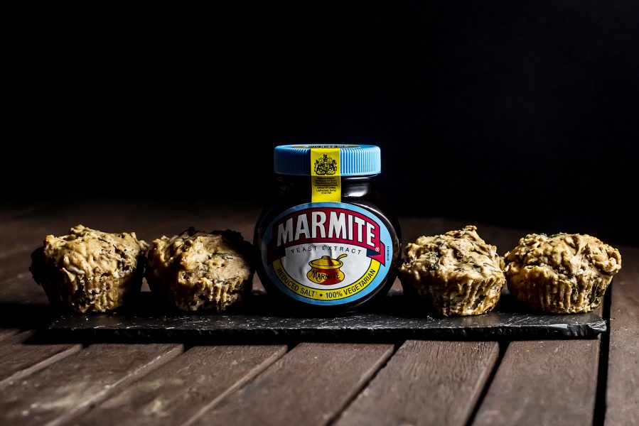 Mushroom Marmite muffins